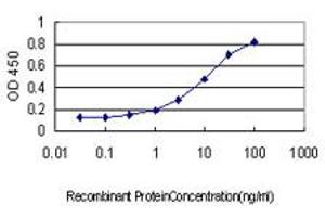 Detection limit for recombinant GST tagged CTDSP2 is approximately 0.