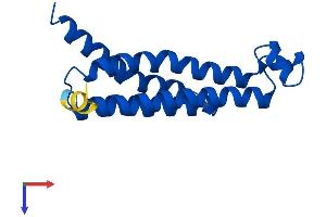 AlphaFold protein structure predicition of Human Recombinant PTGES Protein, UniprotID O14684