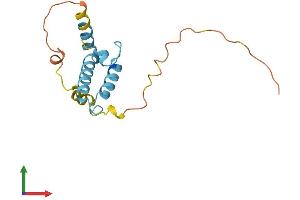 AlphaFold protein structure predicition of Human Recombinant DNAJB3 Protein, UniprotID Q8WWF6