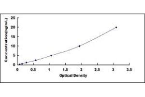 Typical standard curve (UROC1 Kit ELISA)