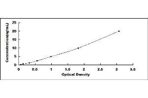 Typical standard curve (AVPR2 Kit ELISA)