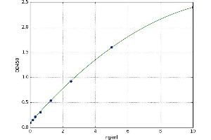 A typical standard curve (CCR6 Kit ELISA)