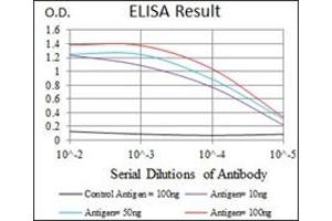 ELISA image for anti-Heat Shock Transcription Factor 4 (HSF4) antibody (ABIN1107497) (HSF4 anticorps)