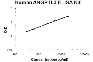 Human ANGPTL3 PicoKine ELISA Kit standard curve