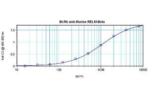 Sandwich ELISA using RELM beta antibody