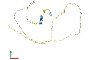 AlphaFold protein structure predicition of Human Recombinant GAP43 Protein, UniprotID P17677