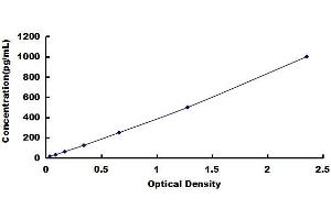 Typical standard curve
