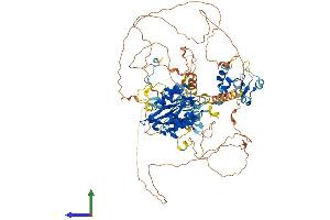 AlphaFold protein structure predicition of Mouse Recombinant Lpin3 Protein, UniprotID Q99PI4