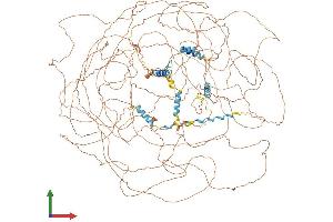 AlphaFold protein structure predicition of Mouse Recombinant Setbp1 Protein, UniprotID Q9Z180