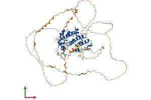 AlphaFold protein structure predicition of Mouse Recombinant Ogfr Protein, UniprotID Q99PG2