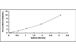 Typical standard curve (ITIH4 Kit ELISA)