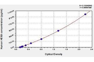 Typical standard curve (Hexosaminidase A Kit ELISA)