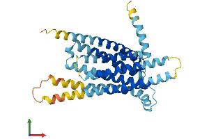 AlphaFold protein structure predicition of Human Recombinant TAS2R40 Protein, UniprotID P59535