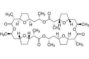 Chemical structure of Nonactin , a Ammonium ionophore. (Nonactin)