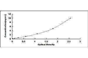 Typical standard curve (CALML5 Kit ELISA)