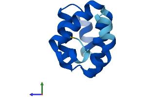 AlphaFold protein structure predicition of Human Recombinant CARD18 Protein, UniprotID P57730