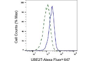 Validation of UBE2T knockdown using flow cytometry.