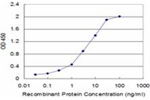 Detection limit for recombinant GST tagged CDH17 is approximately 0. (LI Cadherin anticorps  (AA 24-131))