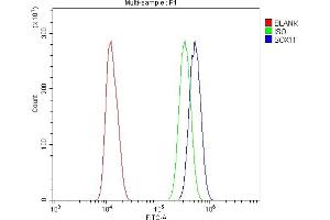 Flow Cytometry analysis of U20S cells using anti-SOX11 antibody (ABIN7599320).