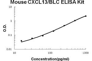 Mouse CXCL13/BLC Accusignal ELISA Kit Mouse CXCL13/BLC AccuSignal ELISA Kit standard curve.