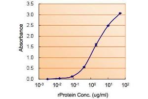 ELISA Image ELISA detection of ALDH2 using  for capture at a concentration of 2.
