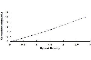 Typical standard curve (IL7R Kit ELISA)