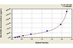 Typical Standard Curve (Dehydroepiandrosterone Sulfate Kit ELISA)
