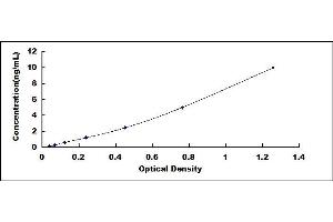 Typical standard curve