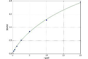 A typical standard curve (IFNAR1 Kit ELISA)