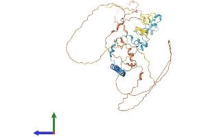 AlphaFold protein structure predicition of Mouse Recombinant Spag8 Protein, UniprotID Q3V0Q6