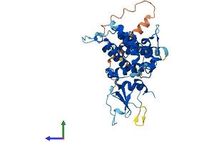 AlphaFold protein structure predicition of Human Recombinant FBXO32 Protein, UniprotID Q969P5