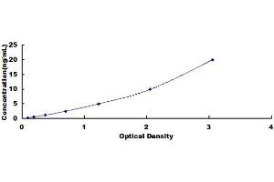 Typical standard curve (CRYL1 Kit ELISA)