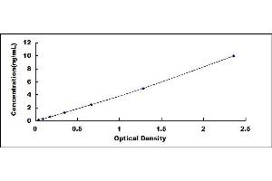 Typical standard curve (LPO Kit ELISA)