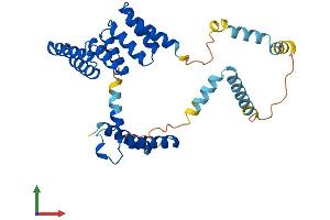 AlphaFold protein structure predicition of Mouse Recombinant Sgta Protein, UniprotID Q8BJU0