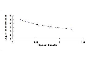 Typical standard curve (Dystroglycan Kit ELISA)