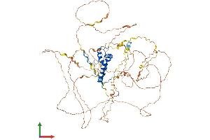 AlphaFold protein structure predicition of Human Recombinant SOX30 Protein, UniprotID O94993