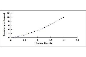 Typical standard curve (Plexin A1 Kit ELISA)