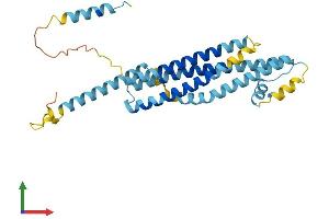 AlphaFold protein structure predicition of Human Recombinant STX19 Protein, UniprotID Q8N4C7