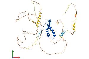 AlphaFold protein structure predicition of Mouse Recombinant Sox1 Protein, UniprotID P53783