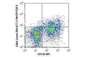 Flow Cytometry (FACS) image for anti-Fc Fragment of IgG, High Affinity Ia, Receptor (CD64) (FCGR1A) antibody (PerCP-Cy5.5) (ABIN2660142)