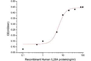 Interleukin 28A (Interferon, lambda 2) (IL28A) (AA 26-200) (Active) protein (His tag)
