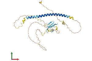 AlphaFold protein structure predicition of Mouse Recombinant Gmnc Protein, UniprotID Q3URY2