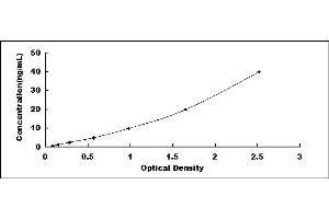 Typical standard curve (TPI1 Kit ELISA)