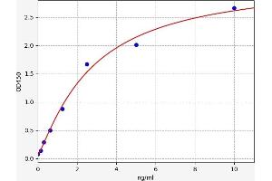 Typical standard curve