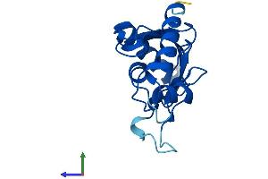 AlphaFold protein structure predicition of Human Recombinant UBE2G1 Protein, UniprotID P62253