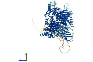 AlphaFold protein structure predicition of Mouse Recombinant Pik3cg Protein, UniprotID Q9JHG7
