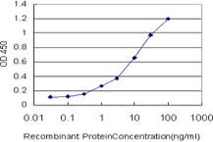 Detection limit for recombinant GST tagged VNN1 is approximately 0.