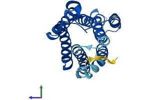 AlphaFold protein structure predicition of Mouse Recombinant Kdelr1 Protein, UniprotID Q99JH8