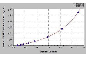 Typical standard curve (IFNAR2 Kit ELISA)