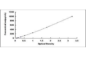 Typical standard curve (CCL23 Kit ELISA)